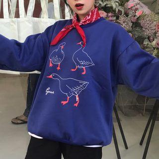 Goose Print Pullover