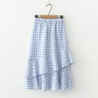 Plaid Layered Skirt
