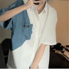 Two Tone Short-sleeve Shirt