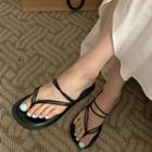 Skinny Strappy Slide Sandals
