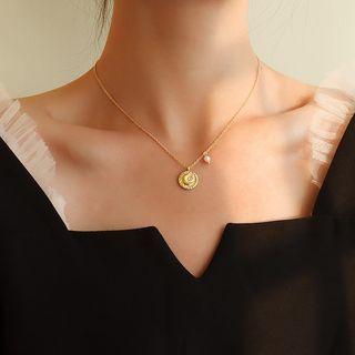 Moon Disc Pendant / Necklace / Set