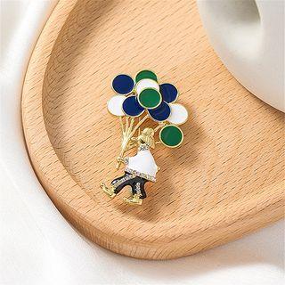Balloon Brooch Silver - One Size