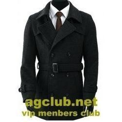 Double-breasted Coat With Belt