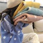 Drop-shoulder Polka-dot Sweater