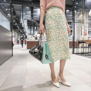 Sequined H-line Midi Skirt