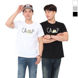 Plus Size Camp Printed T-shirt