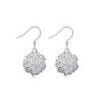 Simple And Fashion Round Sphere Earrings Silver - One Size
