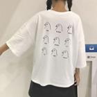 Pigeon Print Elbow Sleeve T-shirt