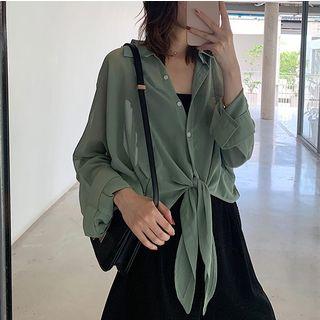 Tie-waist Light Shirt