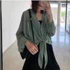 Tie-waist Light Shirt