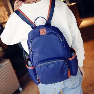 Piped Nylon Backpack