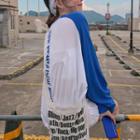 Lettering Back Raglan Long-sleeve T-shirt