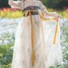 Traditional Chinese Short-sleeve Sheer Dress