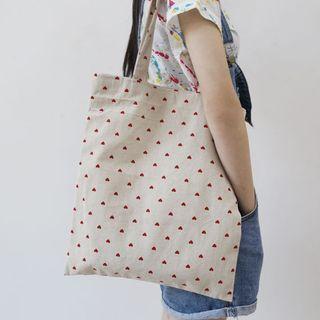 Heart Print Shopper Bag