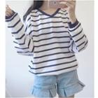 Striped Pullover Blue - One Size