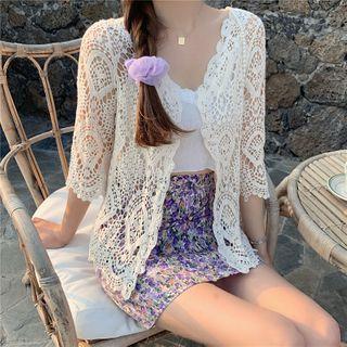 Lace Cover Up Almond - One Size