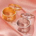 Couple Matching Set: Butterfly Open Ring
