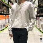 Loose-fit Linen Henley
