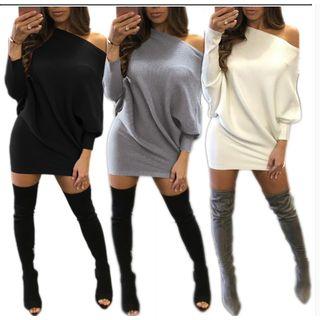 Off-shoulder Batwing Dress
