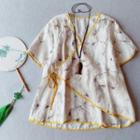 Short-sleeve Tie-dyed Cheongsam Top