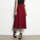 A-line Midi Skirt With Belt