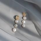 Freshwater Pearl Drop Earring As Shown In Figure - One Size