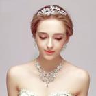 Embellished Floral Headpiece / Earrings / Necklace