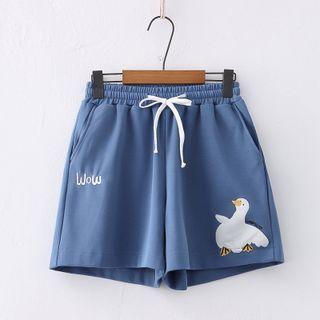 Duck Print Shorts