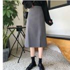 A-line Midi Slit Skirt