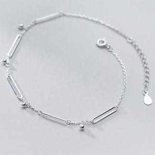 Sterling Silver Anklet Silver - One Size