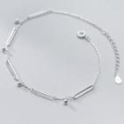 Sterling Silver Anklet Silver - One Size