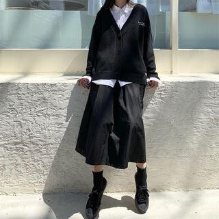 Hiragana Embroidered Cardigan