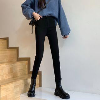 High-waist Plain Bodycon Jeans