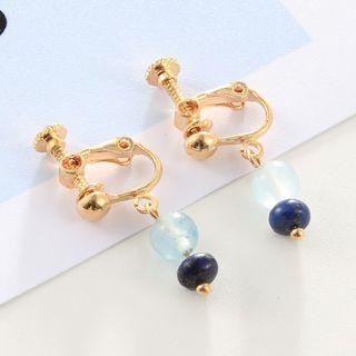 Bead Drop Clip-on Earrings