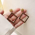 Square Alloy Clip-on Earring