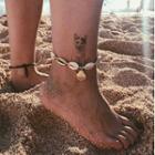 Shell Anklet White & Gold - One Size