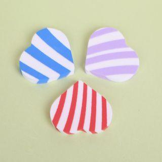Set Of 3: Heart Shape Powder Puff As Shown In Figure - One Size