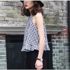 Gingham Sleeveless Top
