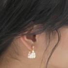 Freshwater Pearl Sterling Silver Dangle Earring 1 Pair - White - One Size