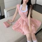 Sleeveless Mini A-line Dress / Halter Neck Top