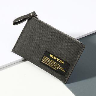 Applique Zip Card Wallet
