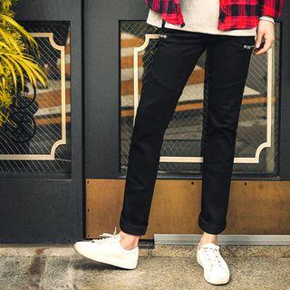 Zip-detailed Pants