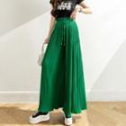 Accordion Pleat High Waist Wide Leg Pants