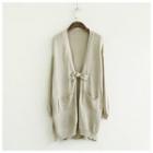 Chinese Frog Button Long Cardigan