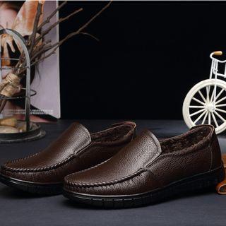 Genuine Leather Lined Loafers