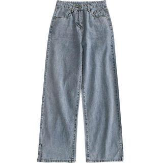 High-waist Split Jeans