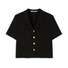 V-neck Short Sleeve Blazer