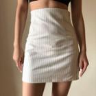 Striped Fitted Mini Skirt