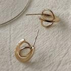Geometric Alloy Earring 1 Pair - 527 - Gold - One Size