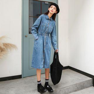 Collared Denim Dress